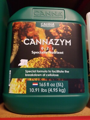 Canna Cannazym Hydroponic Enzyme Additive Nutrient 5L 5 Liter 0-2-1 Root Cleaner