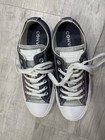 Womens CONVERSE CHUCK TAYLOR ALL STAR SHINE Silver Purple Glitter Low Top RARE — photo 9