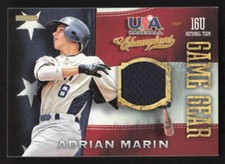 2013 Panini USA Baseball Champions Adrian Marin Game Gear Jerseys MEM #57 Card