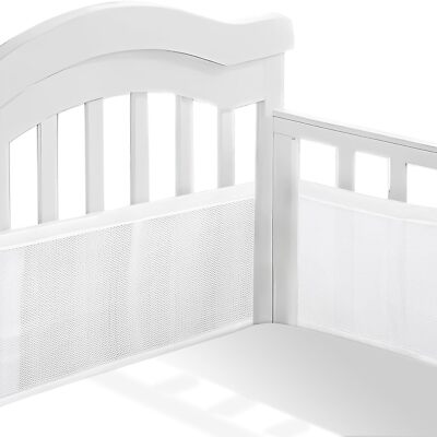 Cot Bumper PCS baby Crib surrounds Breathable 3D Anti-Airflow