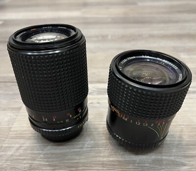 Two ProSpec ZOOM  Camera Lenses F/4.0~5.6 f=70~210mm F/3.5~4.5 F=28~70mm Lens