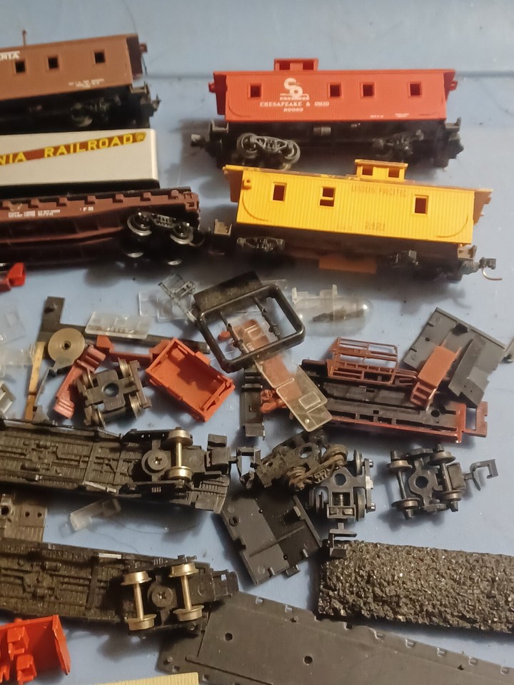Lot of N Scale Freight Car Parts for parts or Restore eBay