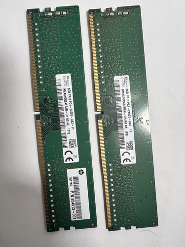 Lot of 16 GB SK Hynix (2 x 8GB) 1Rx8 PC4-2400T RAM HMA81GU6AFR8N-UH Desktop  RAM - Afbeelding 1 van 6