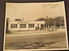 *Original* 1953 Sinclair Oil Co - Photograph - Gas Station - Knoxville, TN  mi