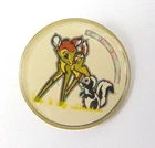 Vintage Walt Disney Productions Bambie Pin Badge - Rare Old Badge