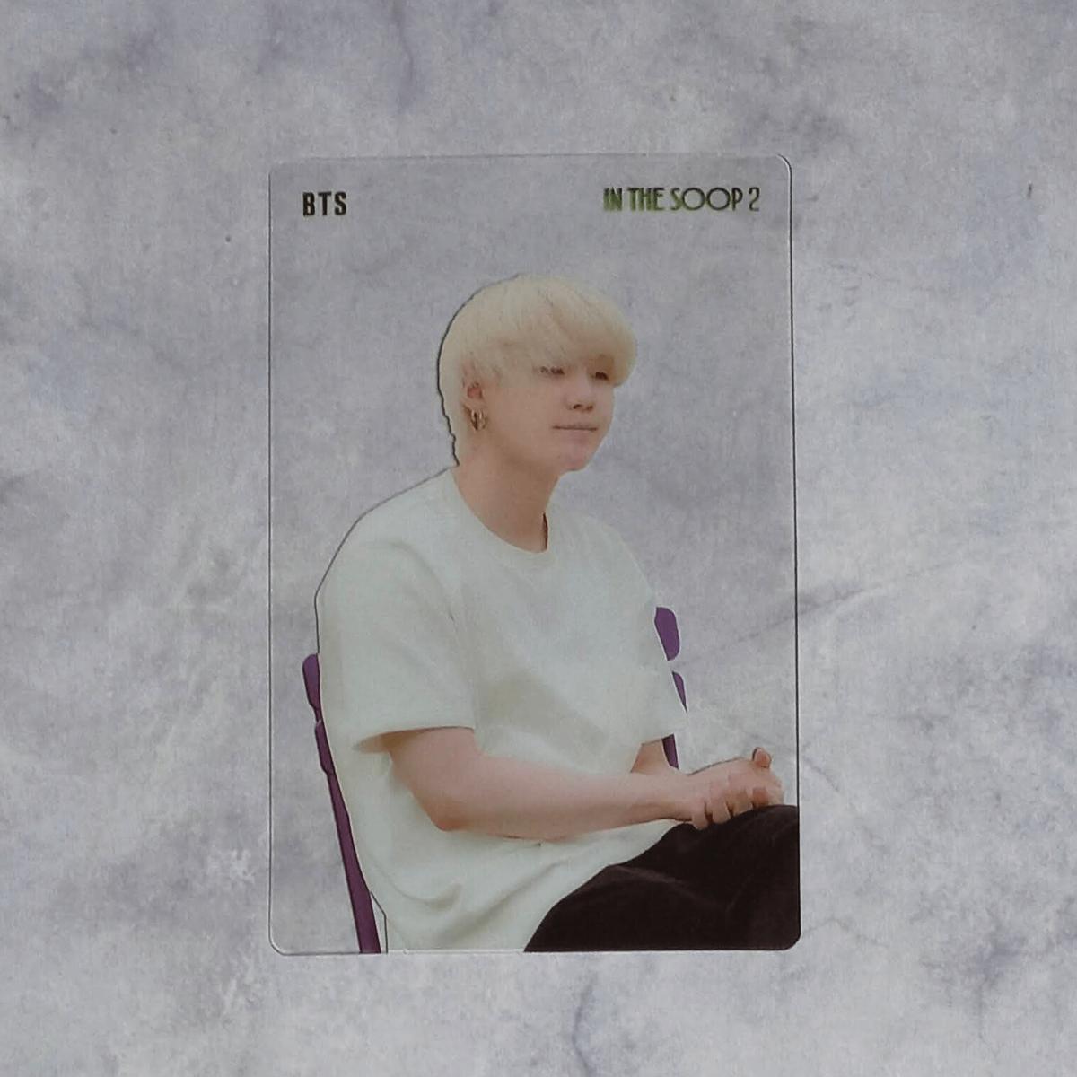 BTS SUGA ユンギ ポストカード 2 BTS SUGA #2 [FILA 2020 Fall Collection] Official Postcard