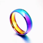 New Fashion Rainbow Stainless Steel - Titanium Ring Simply Exquisite