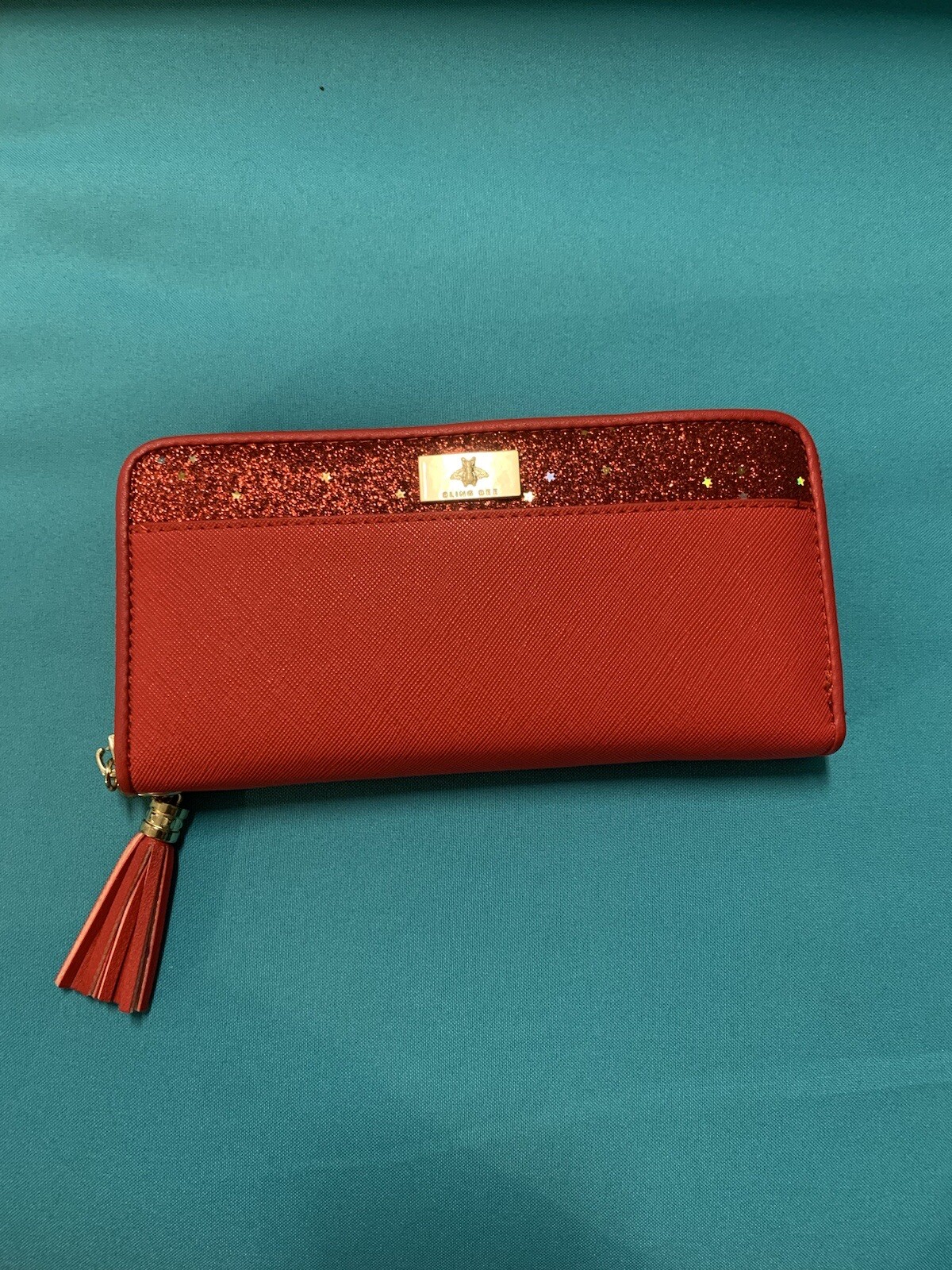 Red Women's Wallet with Free Feng Shui Bracelet-image