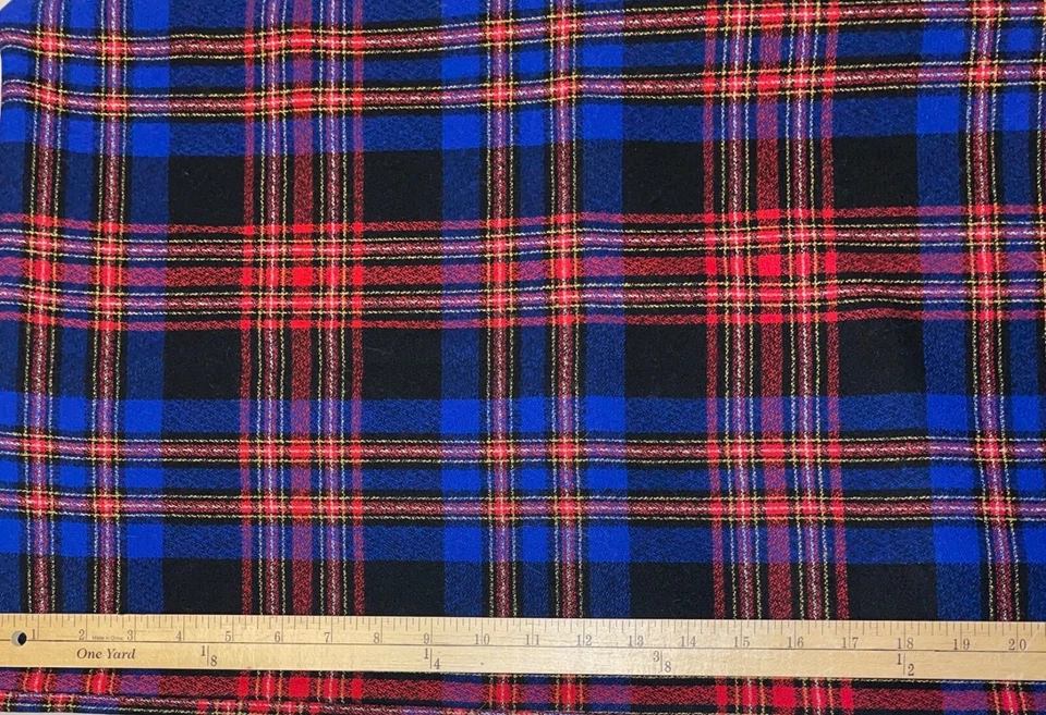 RARO DE COLECCIÓN NUEVO PENDLETON 100% LANA TARTÁN REAL ROJO AZUL NEGRO CUADROS 2 Y X 60" W Foto 3 de 3