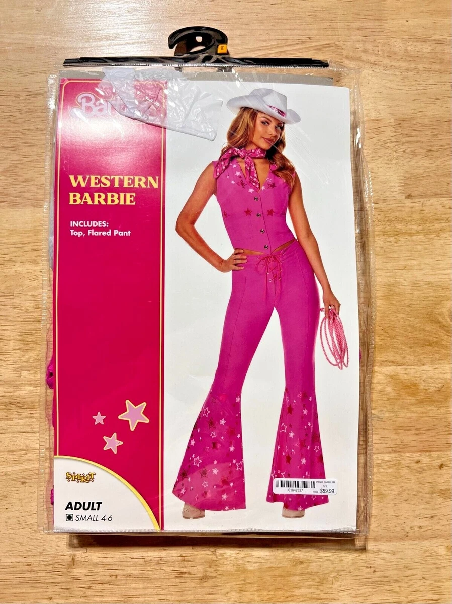 Barbie The Movie Adult Western Barbie Costume Spirit Halloween XS-XL