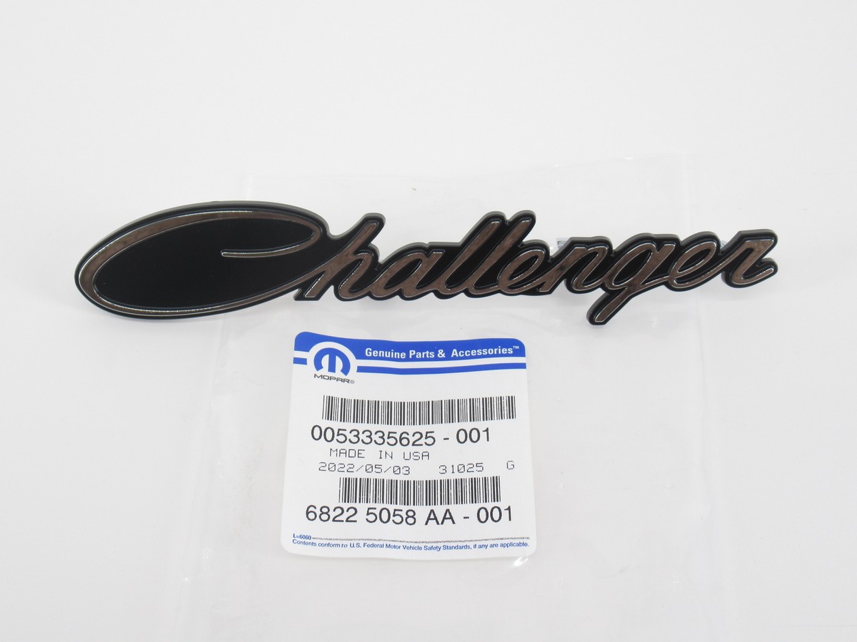 2015-2020 Dodge Challenger Script Grille Emblem Badge | 68225058AA