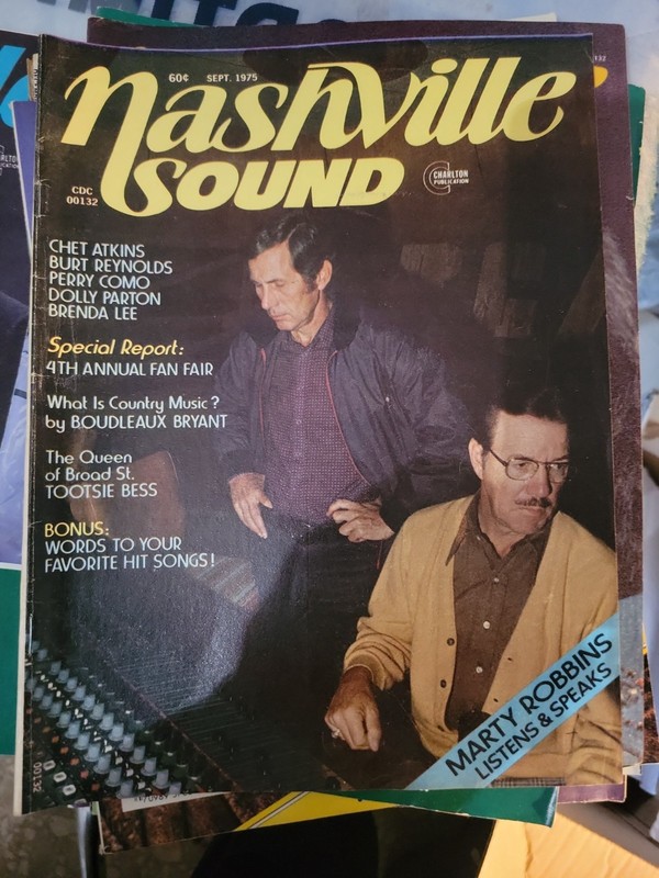 Nashville Sound Country Music Magazine September 1975, Marty Robbins, Brenda Lee