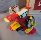 Betty Boop Biplane Teapot Coca Cola Soda Jerk VTG 2001 Premier Edition #673/2400