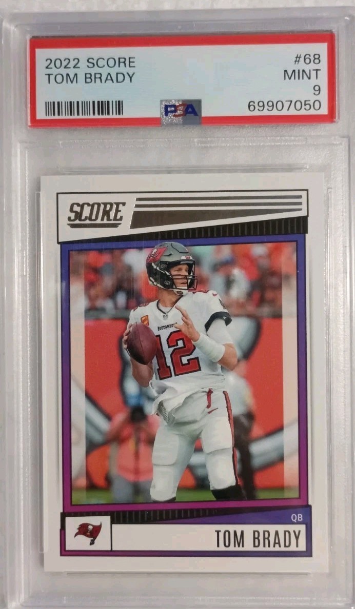 Tom Brady 2022 Score, 2023 Topps Composite Psa 9 view 3