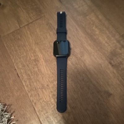 Black 44mm Smart Watch Fitness Tracker Bluetooth