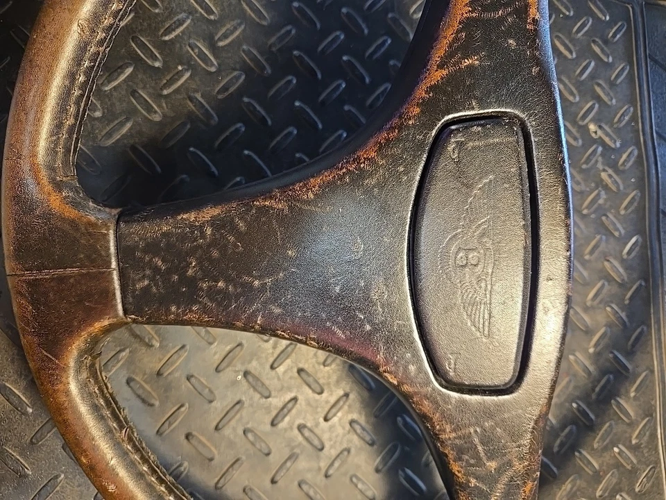 Raro volante Bentley Mulsanne 1988 marrón 3 radios OEM Foto 2 de 4