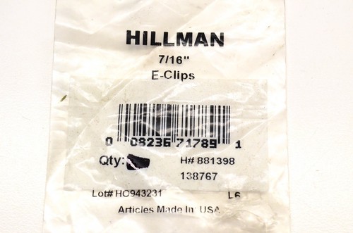Hillman 881398, 138767 E-Clip 7/16 Inch NOS - Picture 3 of 3