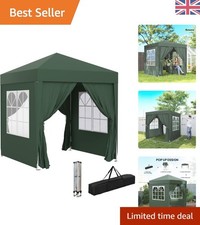 Elegant 2x2m Pop-Up Gazebo - Wedding Party Tent with Water-Resistant Canopy