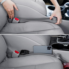 Car Seat Gap Filler Set of 2, Soft Foam Multifunctional Seat Side Gap Filler wit