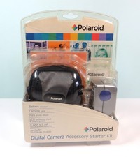 POLAROID DIGITAL CAMERA ACCESSORY STARTER KIT NEW SEALED CHARGER CASE CD-ROM