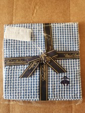 Brooks Brothers Blue  White Gingham Pocket Square - NWT New Old Stock