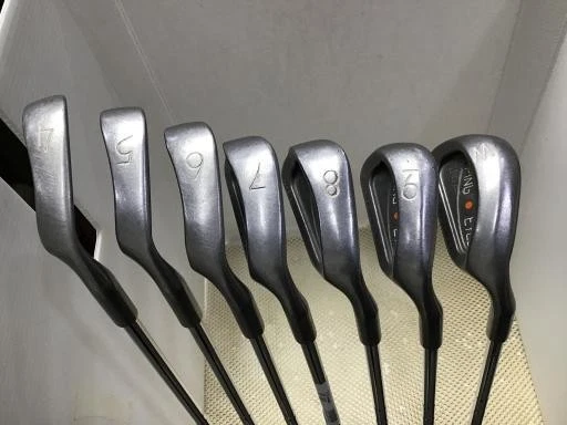 Ping EYE 2 Stainless 9S Orange Dot Iron Set 4-PW(7Clubs) Flex UNI ZZ LITE Steel - Image 3 of 4