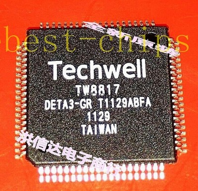 1PCS TW8817-DETA3-GR TW8817 Digital LCD Panel Processor QFP80 #qo