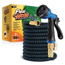 Flexi Hose Expandable Garden Hose - 50FT Heavy Duty Water Hose, Retractable Hose