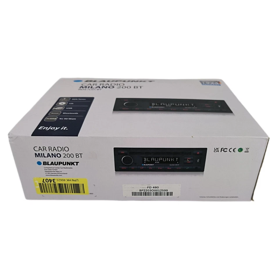 Blaupunkt Milano 200 BT, schwarz, 1-din - Bild 4 von 4