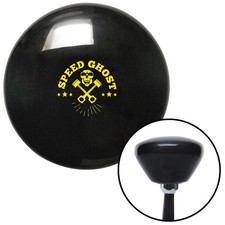 Yellow Speed Ghost Black Retro Shift Knob W M16x1.5 Insert Shifter Auto Manual Yellow Speed Ghost Black Retro Shift Knob W M16x1.5 Insert Shifter Auto Manual