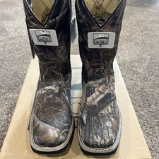 Smoky Mountain Kids Boys Camo Cowboy Boots size 5 NEW - wilderness