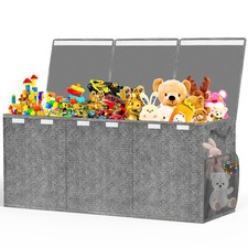 Extra Large Toy Box, Toys Chest for Toddlers with Lids, Collapsible Toy Stora...
