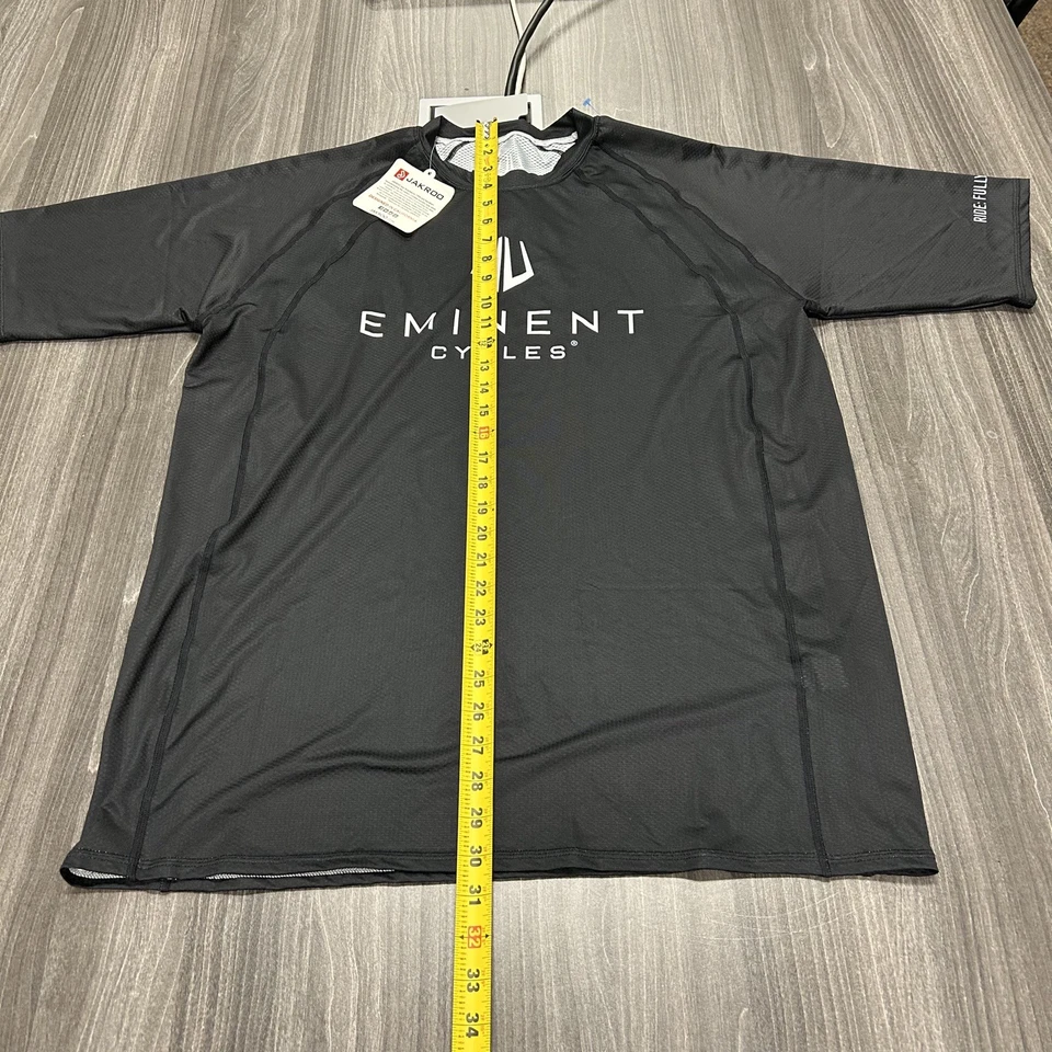 NUEVO CON ETIQUETAS JAKROO Camiseta de Ciclismo para Hombres Talla XL Negra Blanca Nueva con etiquetas Foto 4 de 4