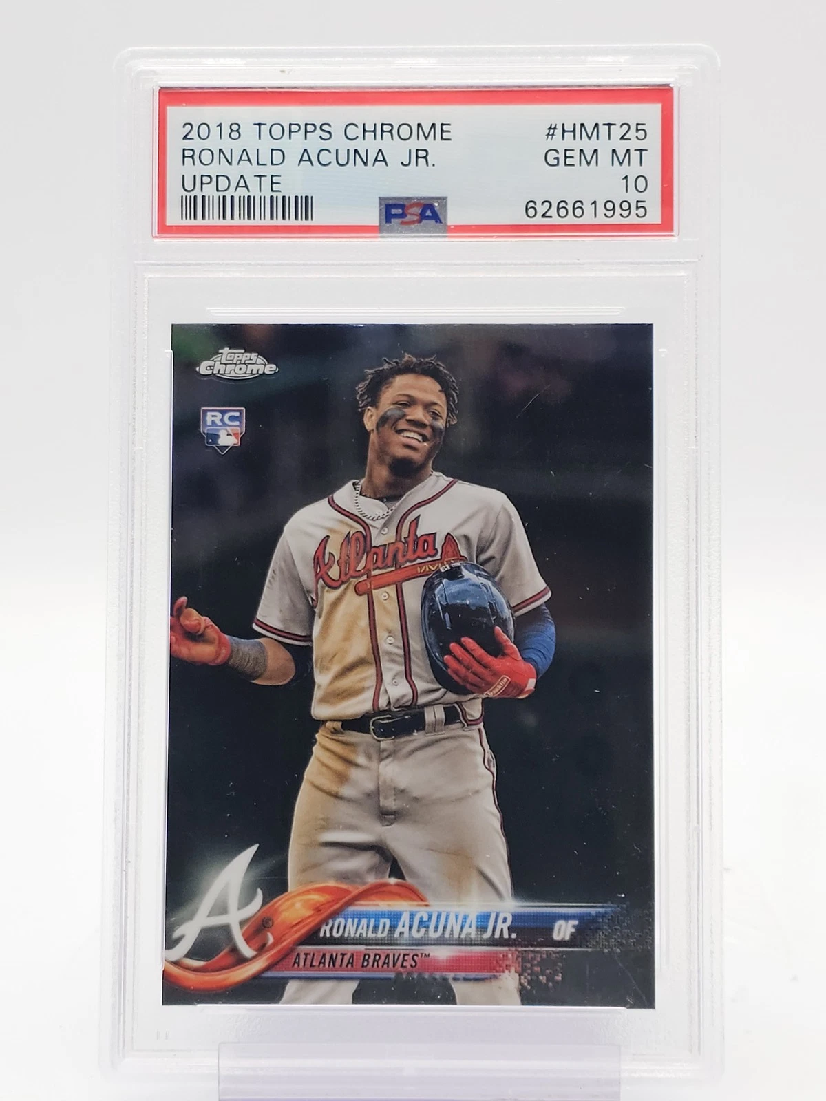 Ronald Acuña Topps Chrome RC PSA 10