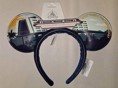 NEW 2025 Disney Parks WDW Contemporary Resort Sliding Monorail Ears Headband