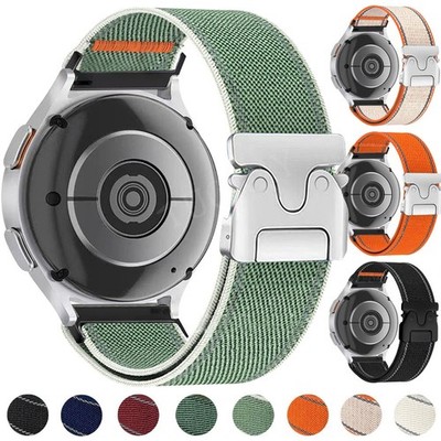 20/22mm Nylon Armband Für Samsung Galaxy Watch 7 6 5 4 Classic 3 Active2 40/44mm