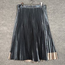 Ted Baker London 5 US XL A Line Midi Skirt Cobalt Blue Pleated Accordion Party