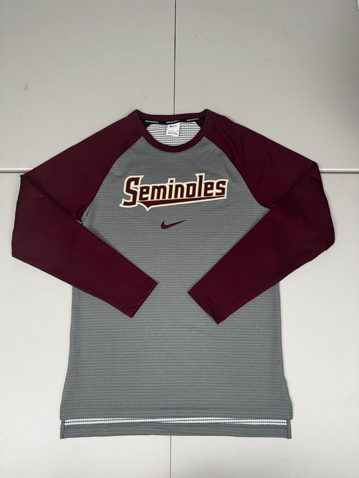 Nike Florida State Seminoles FSU Baseball Long Sleeve Thermal Shirt Pick Size