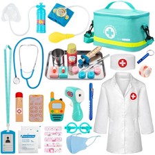 Doctor Kit for Kids 34 Pcs Pretend Playset for Toddlers Doctor kit for Todd