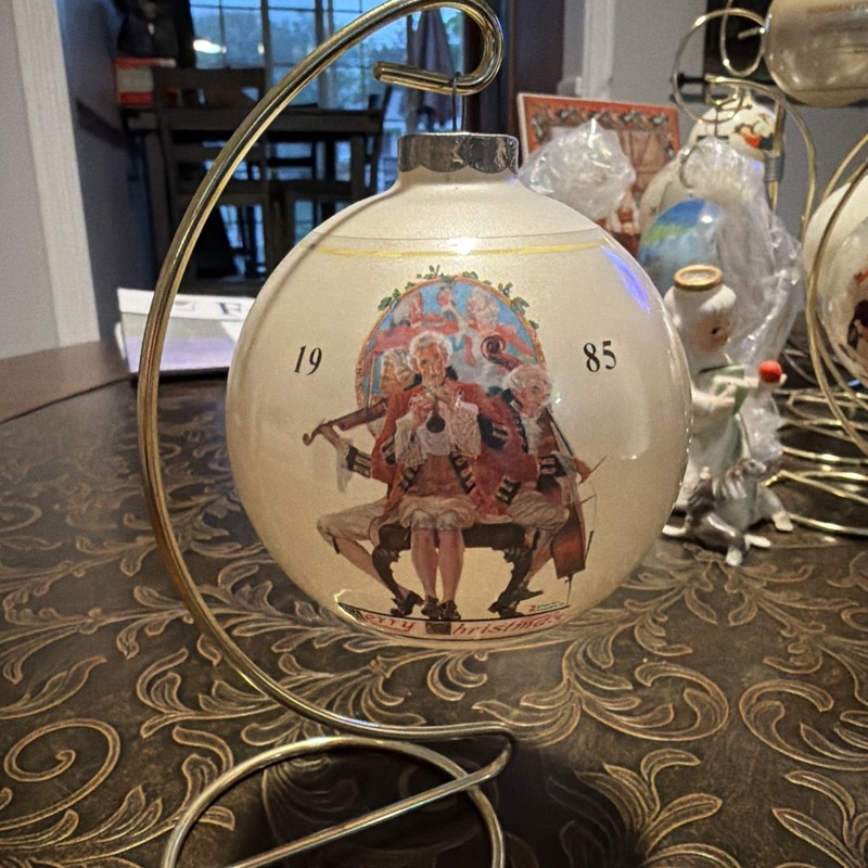 VTG Ltd Edition Norman Rockwell Collection Dave Grossman Christmas Ornament 1985