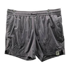 NWT George Above The Knee Swim Shorts Mens XL Gray Mesh Lined Swim Trunks 6''