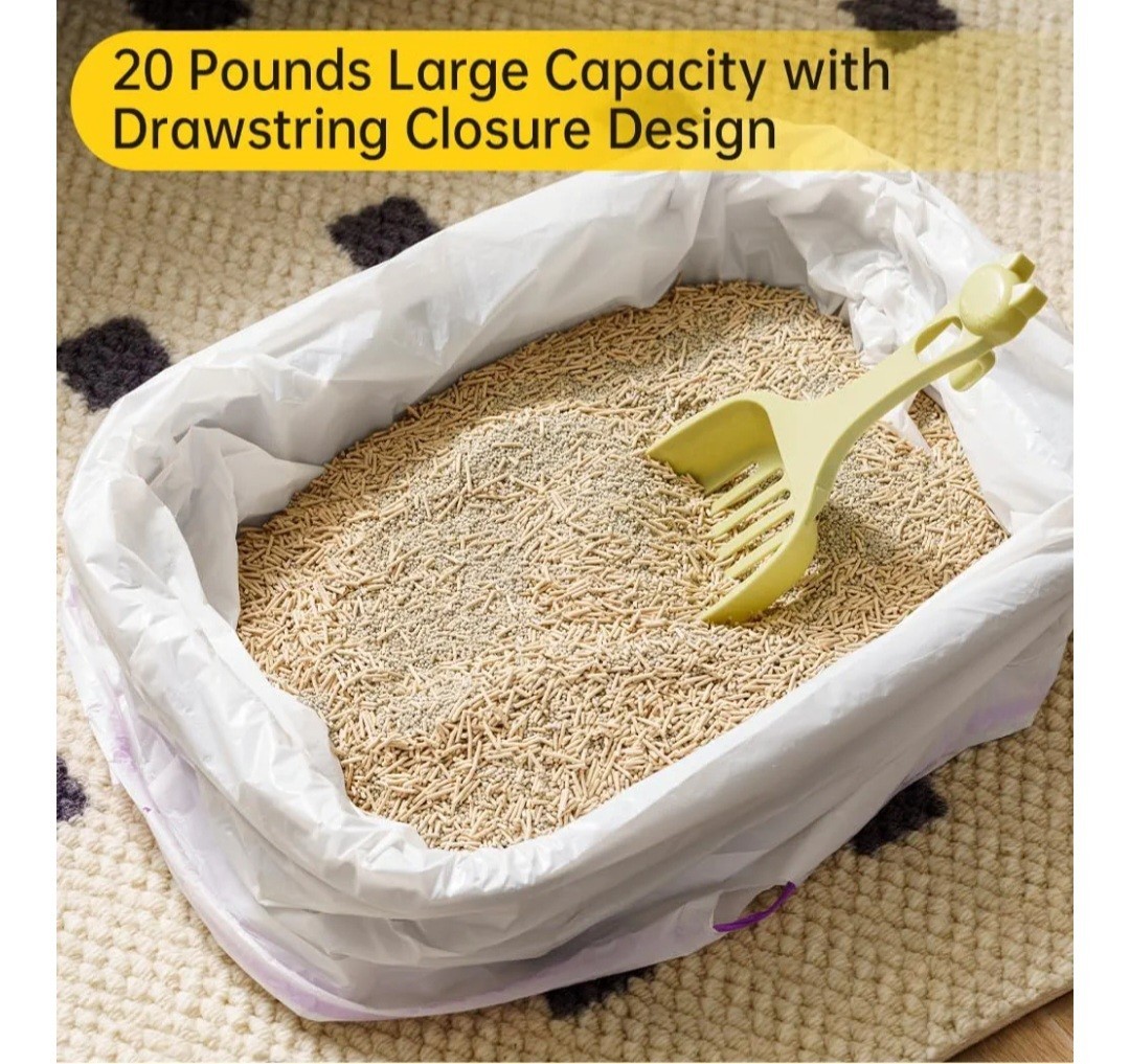 60 Count Self-Cleaning Litter Box Liners for MW-SCO1/MW-SC02/MW-LR01 