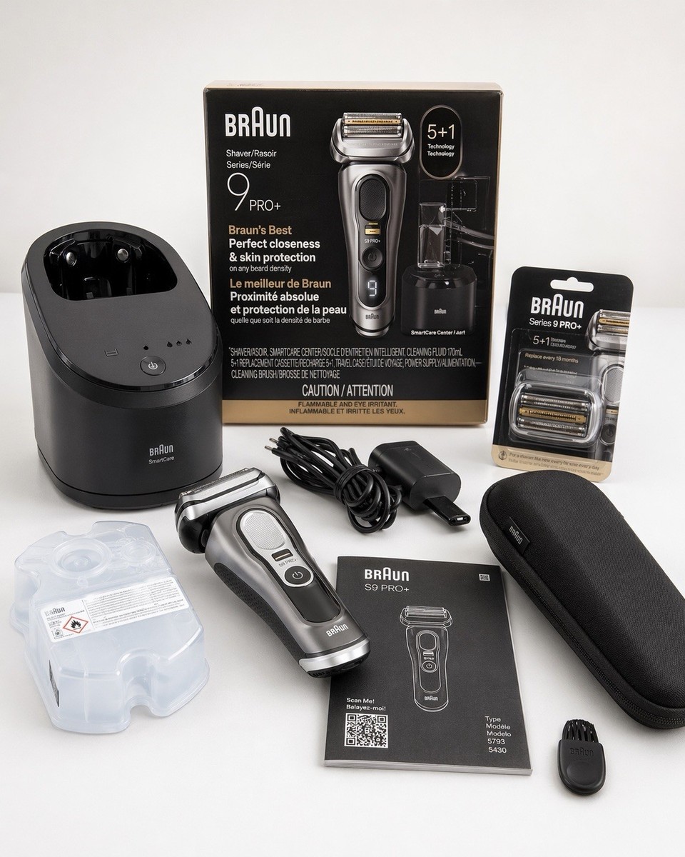 🔥 Braun Series 9 Pro+ 9660ccPS Shaver w/ SmartCare Center + Extra
