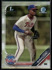 2019 Bowman Draft #BDC-41 Jamari Baylor Chrome Refractor