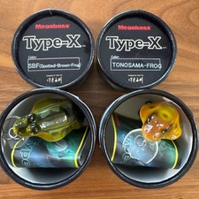Megabass Type X Set of 2 SBF Spot Brown Frog 2004 Tonosama Frog 2003 New