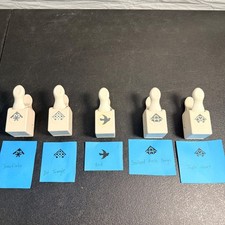 Lot of 5 Martha Stewart Crafts Paper Punches Snowflake Bird Heart Scalloped Dot