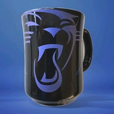 Carolina Panthers NFL National Football League Mug Blue Black Team Logo Football
