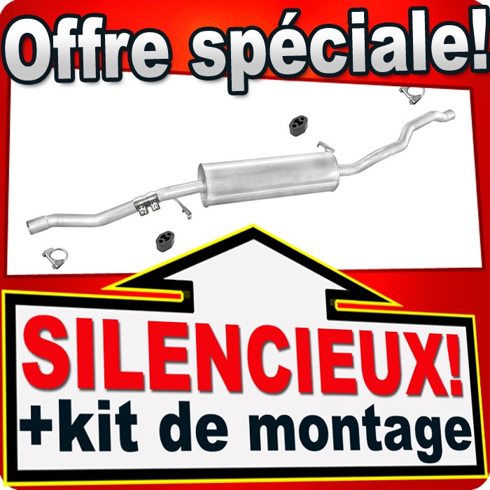 Silencieux intermédiaire VW Sharan 1.9 TDi pour stopper les bruits d'échappement