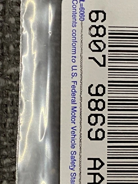 2011-20 JEEP G.C DODGE DURANGO limpador traseiro OEM# 68079869AA - Imagem 2 de 4