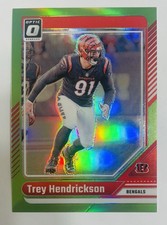2024 Panini Donruss Optic Trey Hendrickson #43 Lime Green Prizm /50